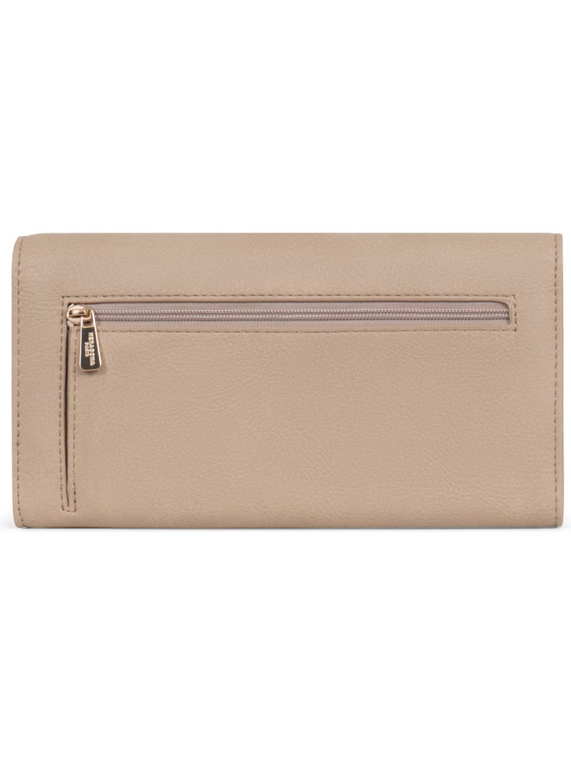 Compagnon de voyage  2 volets  stop rfid moly hexagona Taupe - Kiabi