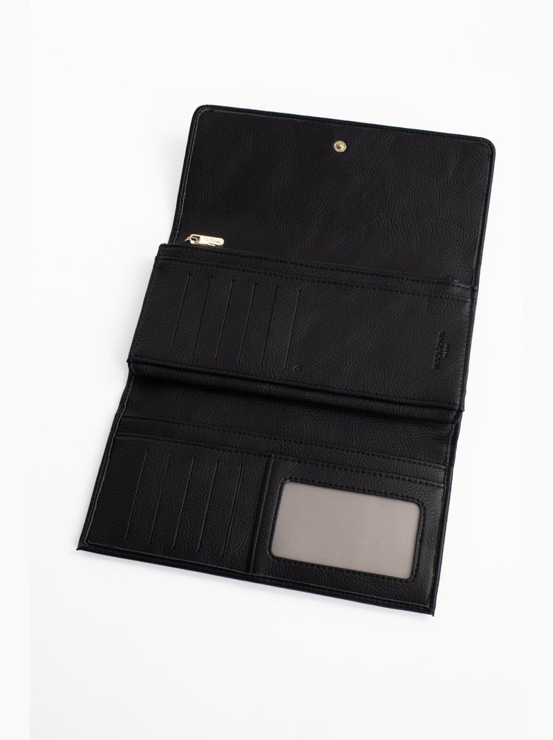 Compagnon de voyage  2 volets  Stop RFID MOLY Noir - Kiabi