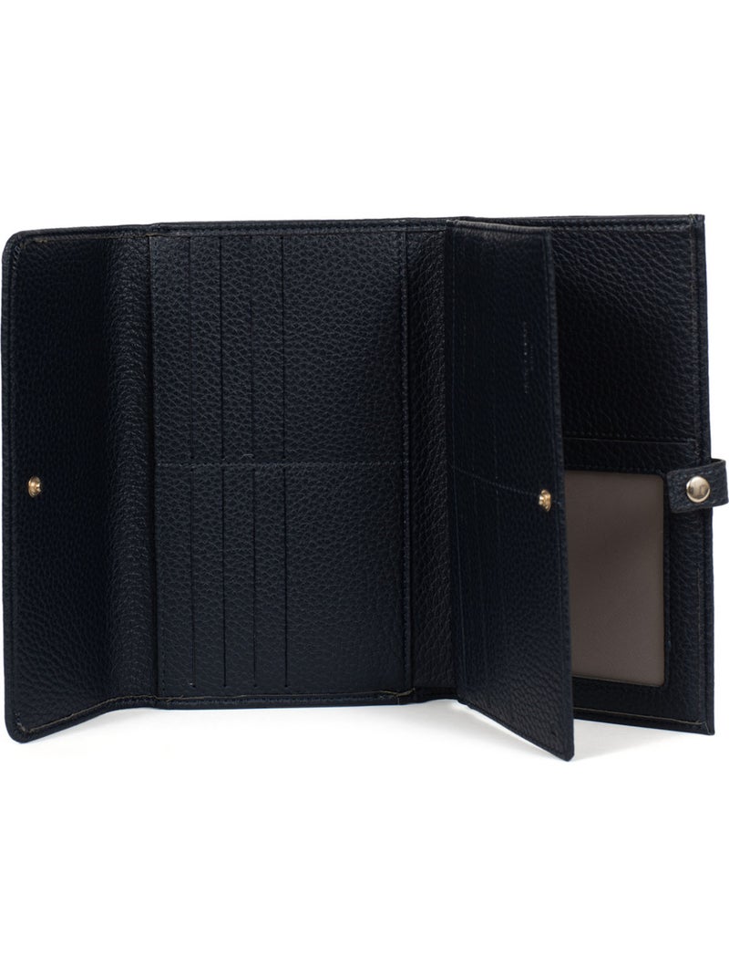Compagnon de voyage  2 volets  Stop RFID ZORA Bleu nuit - Kiabi