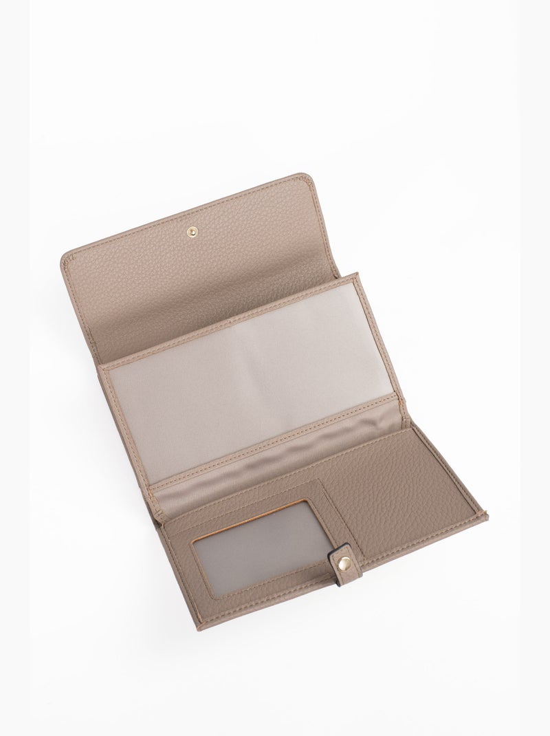 Compagnon de voyage  2 volets  Stop RFID ZORA Taupe - Kiabi