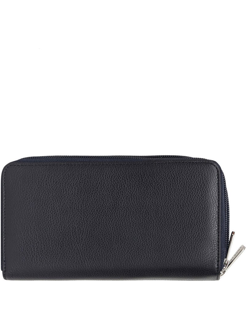Compagnon de voyage  Cuir CONFORT Bleu marine - Kiabi