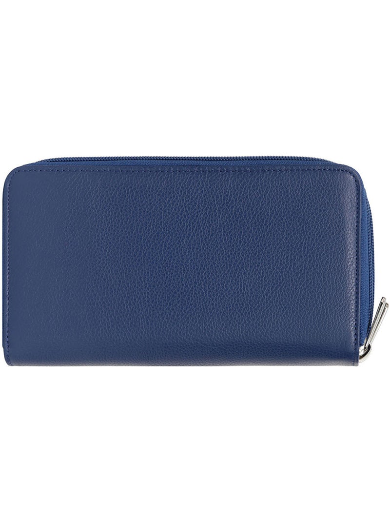 Compagnon de voyage  Cuir CONFORT Bleu - Kiabi