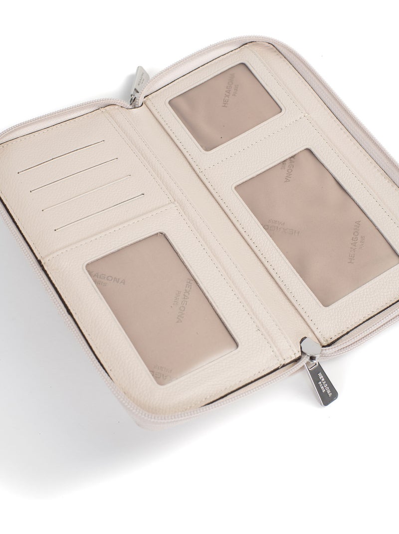 Compagnon de voyage  cuir confort hexagona Ivoire - Kiabi