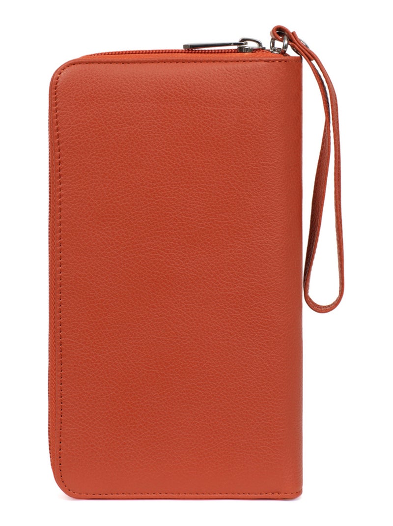 Compagnon de voyage  cuir confort hexagona Orange - Kiabi