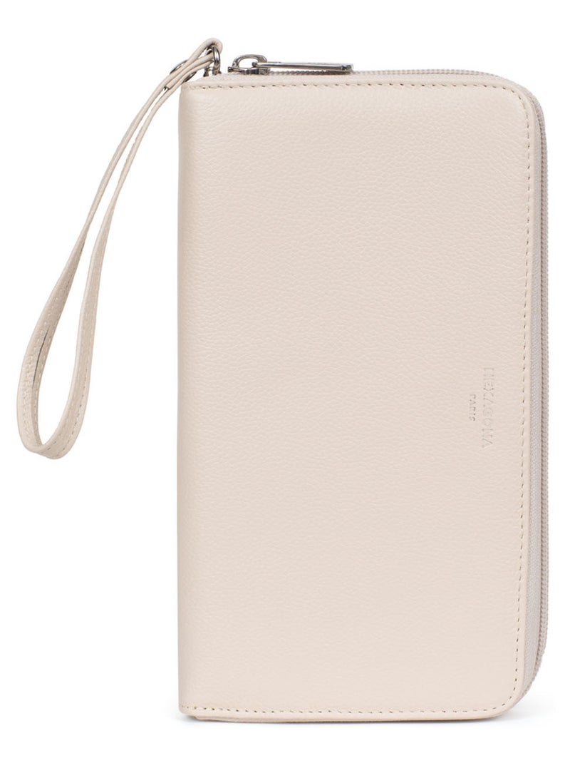 Compagnon de voyage  Cuir CONFORT Ivoire - Kiabi