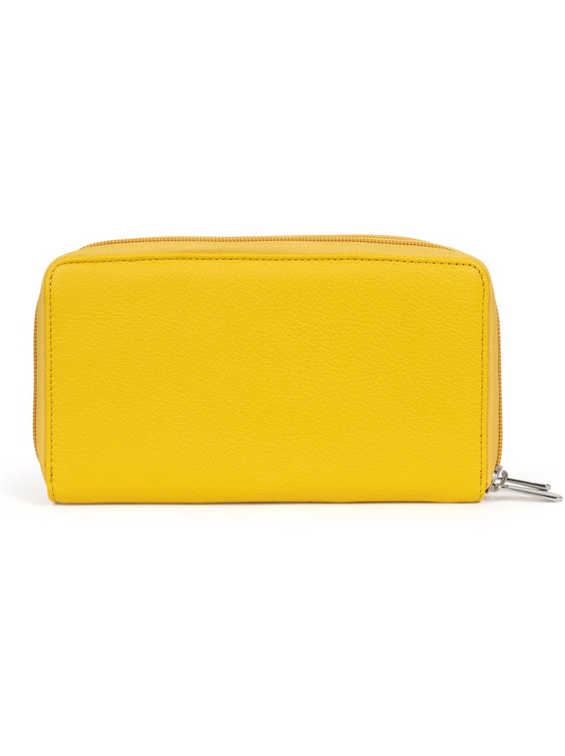 Compagnon de voyage  Cuir CONFORT Jaune - Kiabi