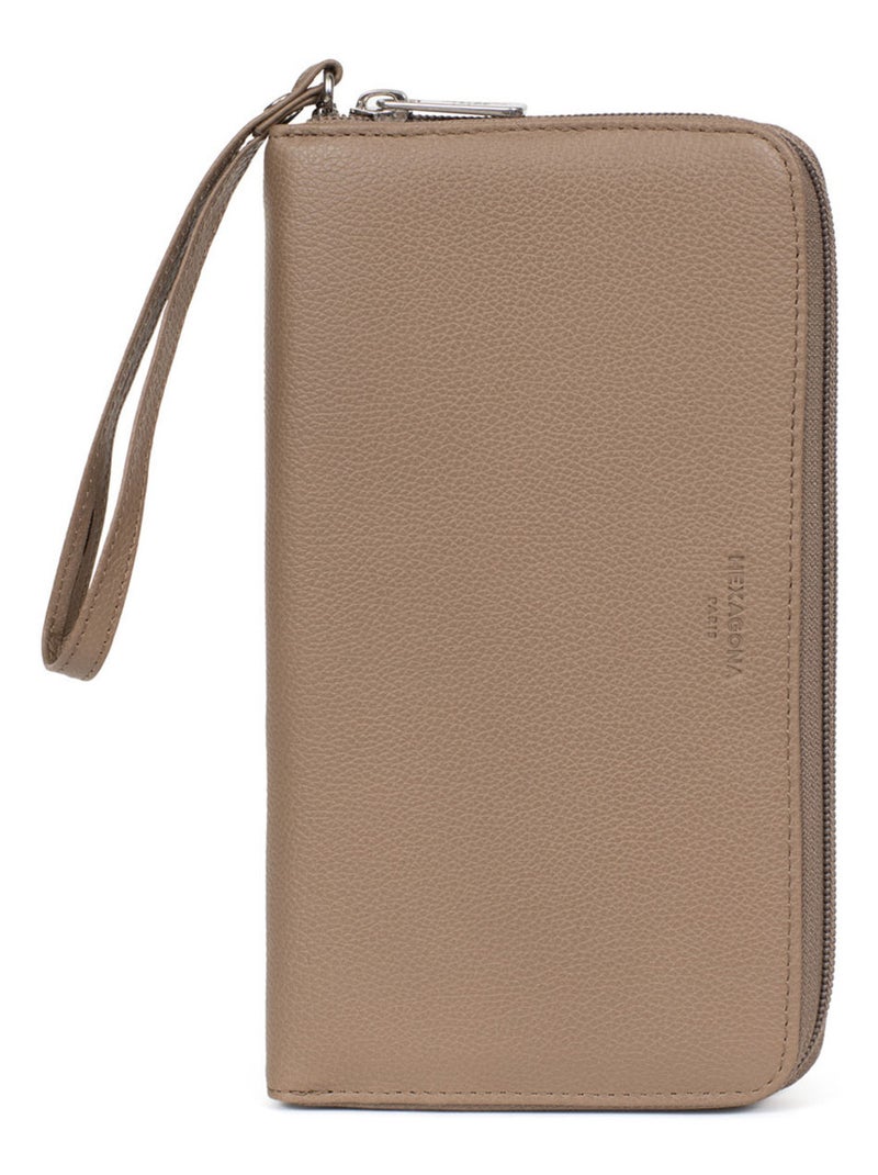 Compagnon de voyage  Cuir CONFORT Marron clair - Kiabi