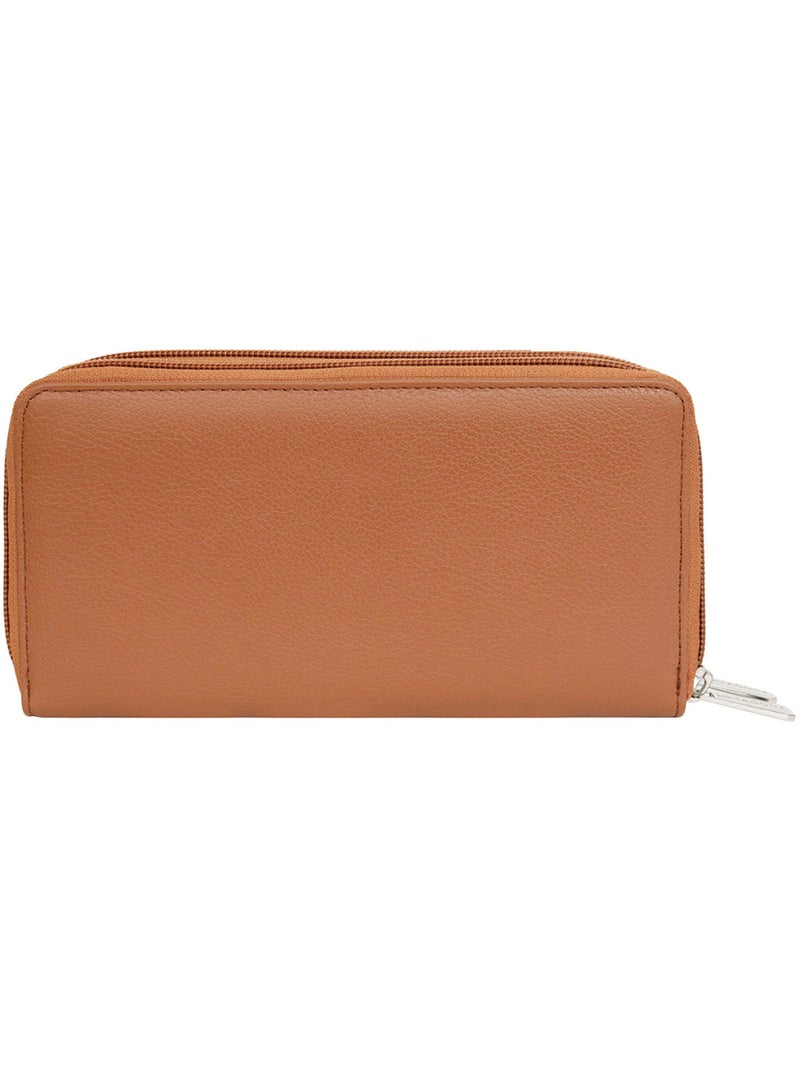 Compagnon de voyage  Cuir CONFORT Marron clair - Kiabi