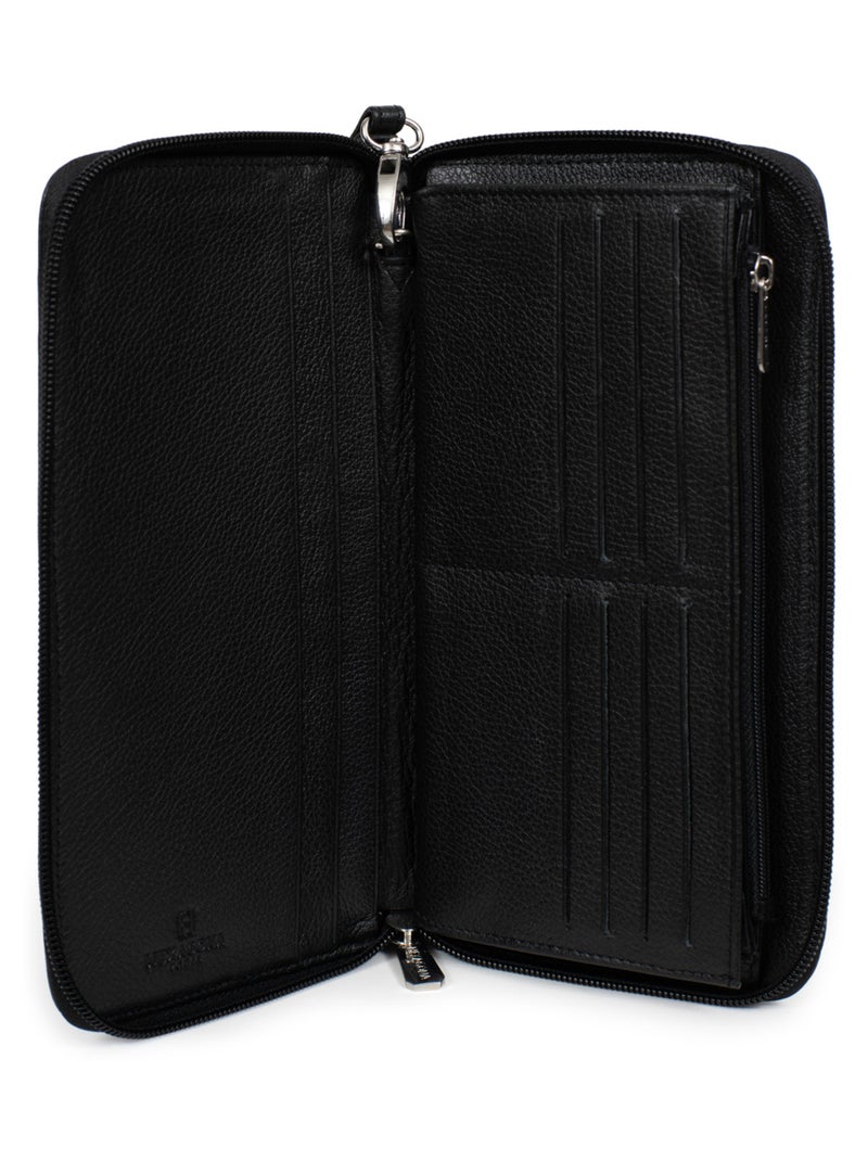 Compagnon de voyage  Cuir CONFORT Noir - Kiabi