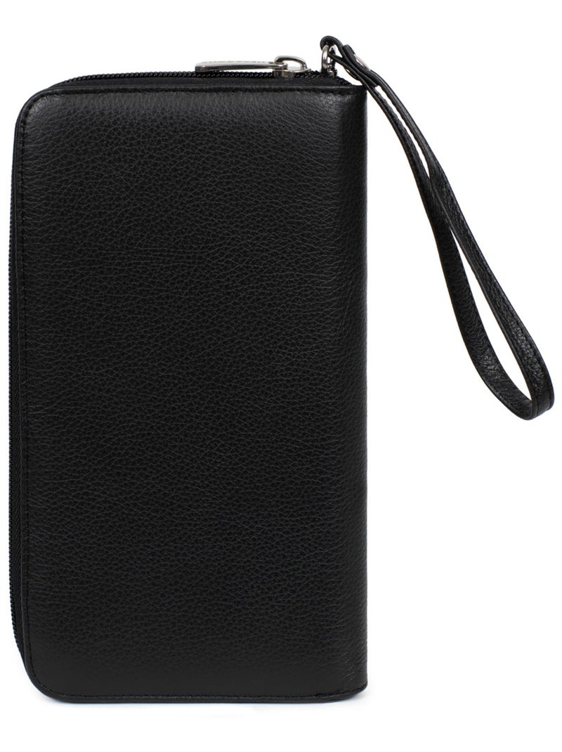 Compagnon de voyage  Cuir CONFORT Noir - Kiabi