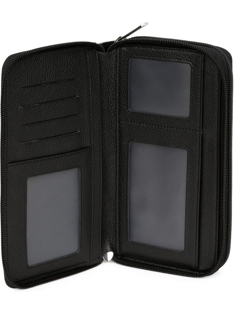 Compagnon de voyage  Cuir CONFORT Noir - Kiabi