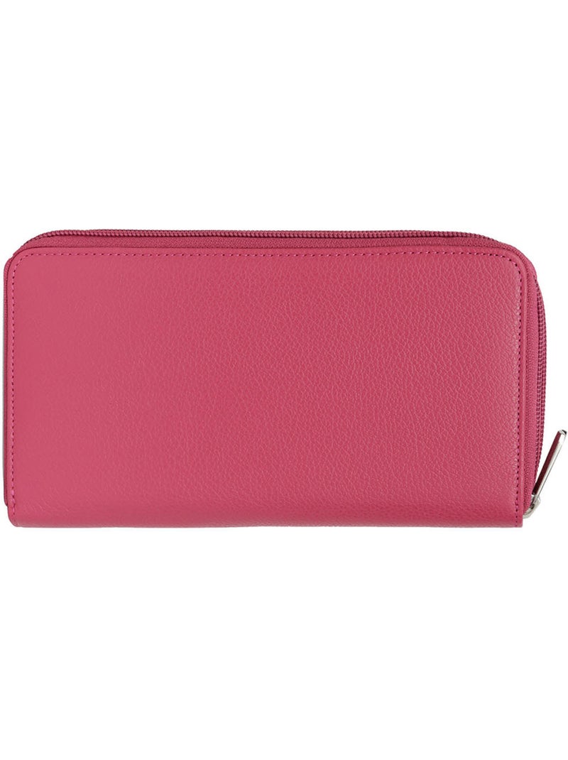 Compagnon de voyage  Cuir CONFORT Rose fushia - Kiabi