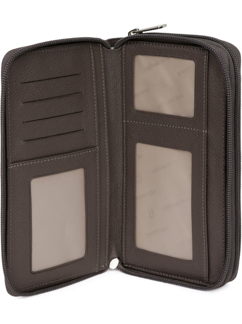 Compagnon de voyage  Cuir CONFORT Taupe - Kiabi
