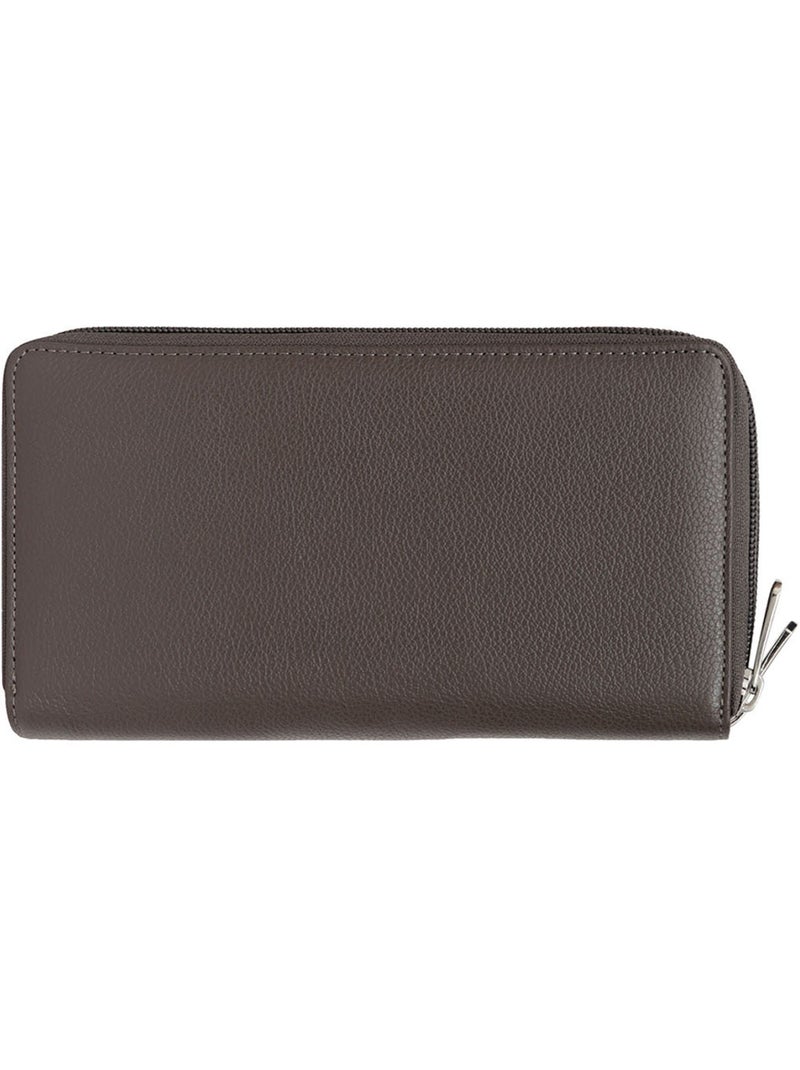 Compagnon de voyage  Cuir CONFORT Taupe - Kiabi