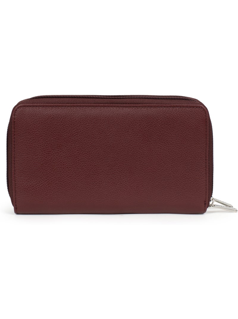 Compagnon de voyage  Cuir CONFORT Violet prune - Kiabi