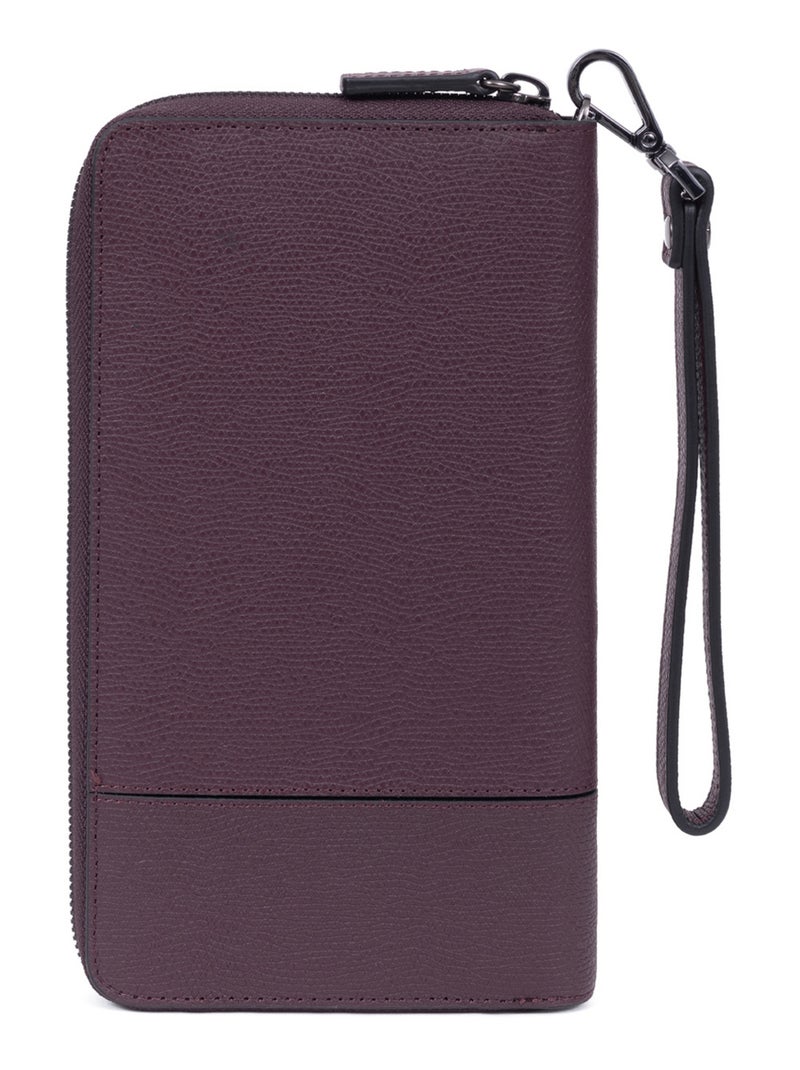 Compagnon de voyage  Stop RFID  Cuir DANDY Bordeaux - Kiabi