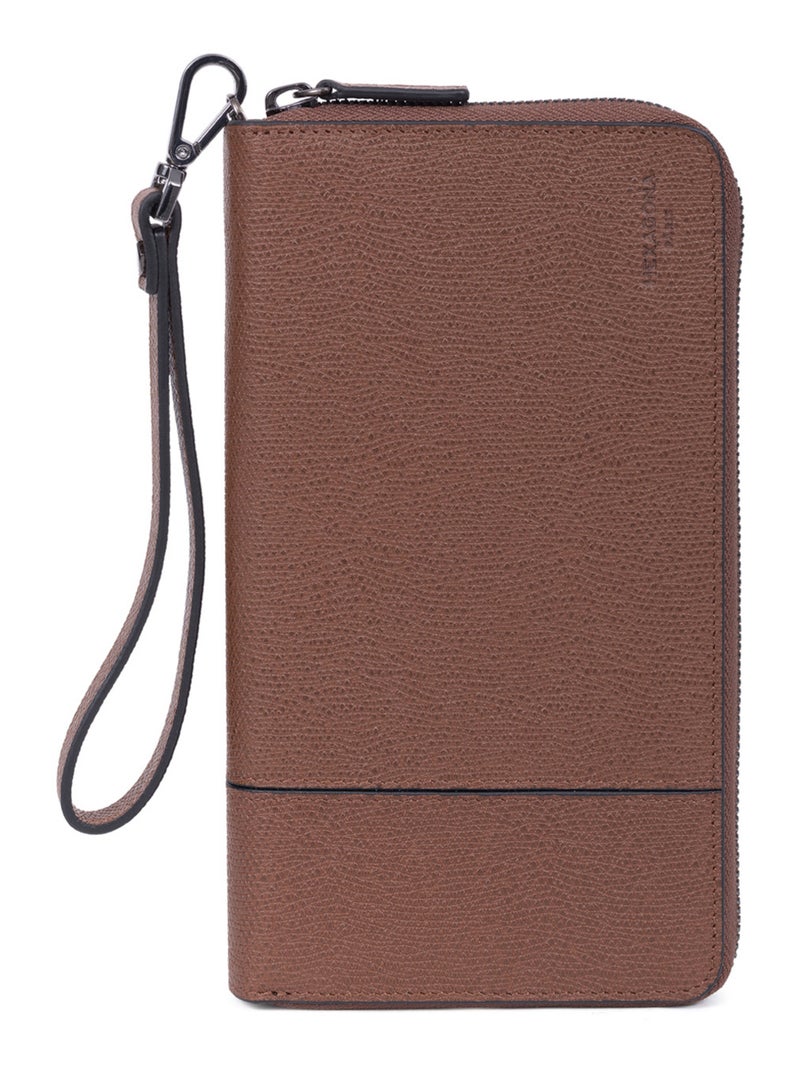 Compagnon de voyage  Stop RFID  Cuir DANDY Marron - Kiabi