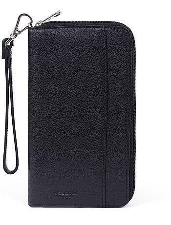Compagnon de voyage stop rfid cuir duo hexagona