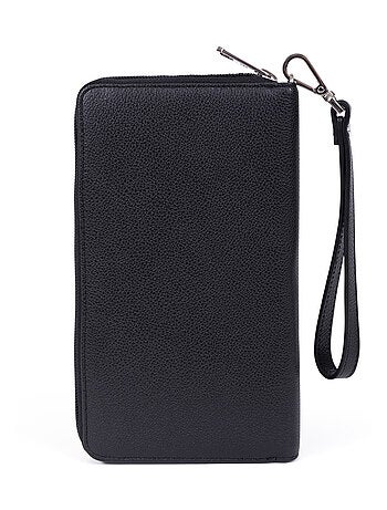 Compagnon de voyage stop rfid cuir duo hexagona