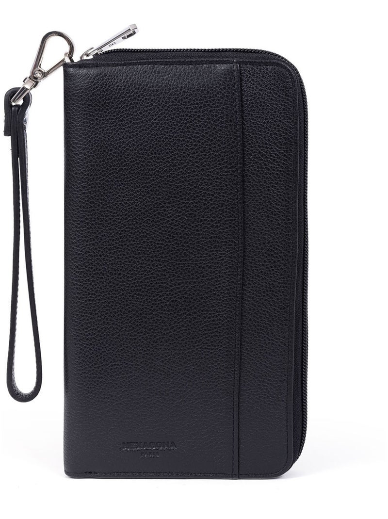 Compagnon de voyage  Stop RFID  Cuir DUO Noir - Kiabi
