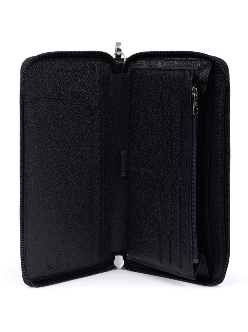 Compagnon de voyage  Stop RFID  Cuir DUO Noir - Kiabi