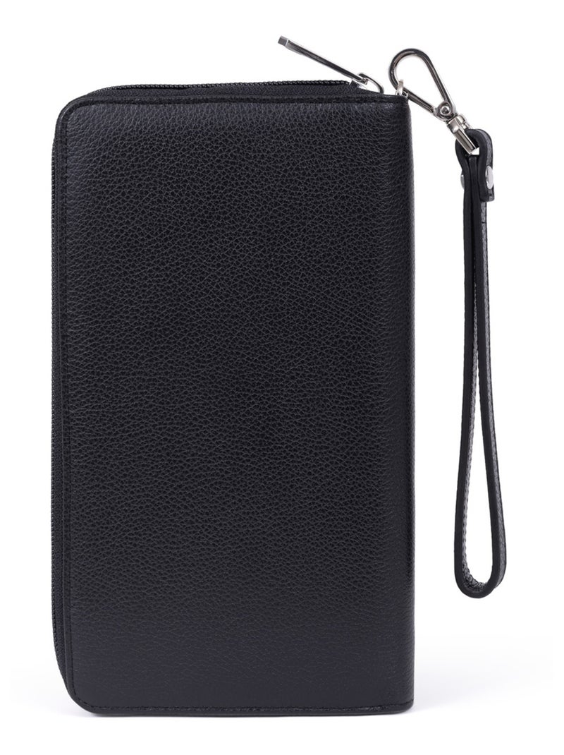 Compagnon de voyage  Stop RFID  Cuir DUO Noir - Kiabi