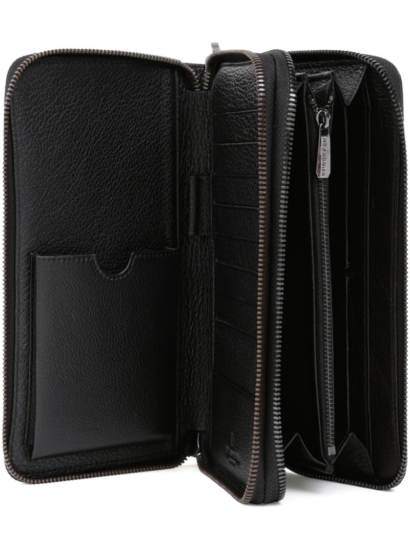 Compagnon de voyage  Stop RFID  Cuir ENCORE Noir - Kiabi