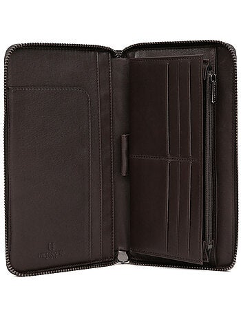 Compagnon de voyage stop rfid cuir sensation hexagona