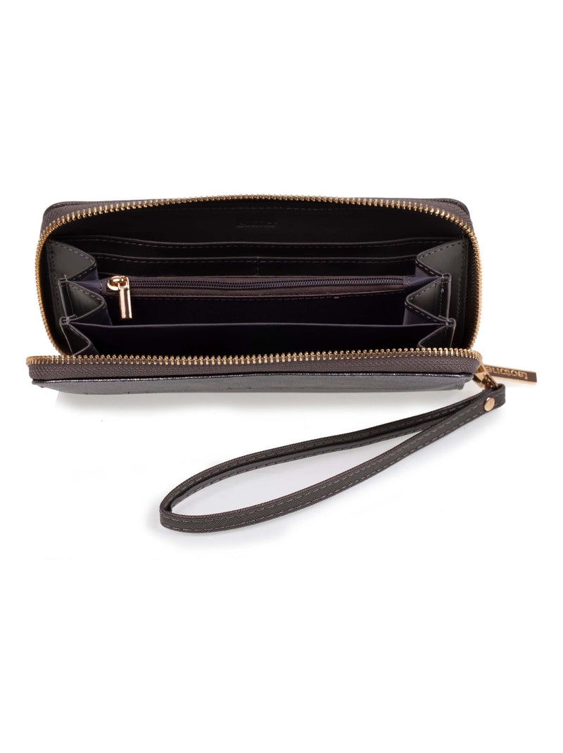 Compagnon grand portefeuille, protection rfid anti-piratage de carte femme Isotoner Gris Gris - Kiabi