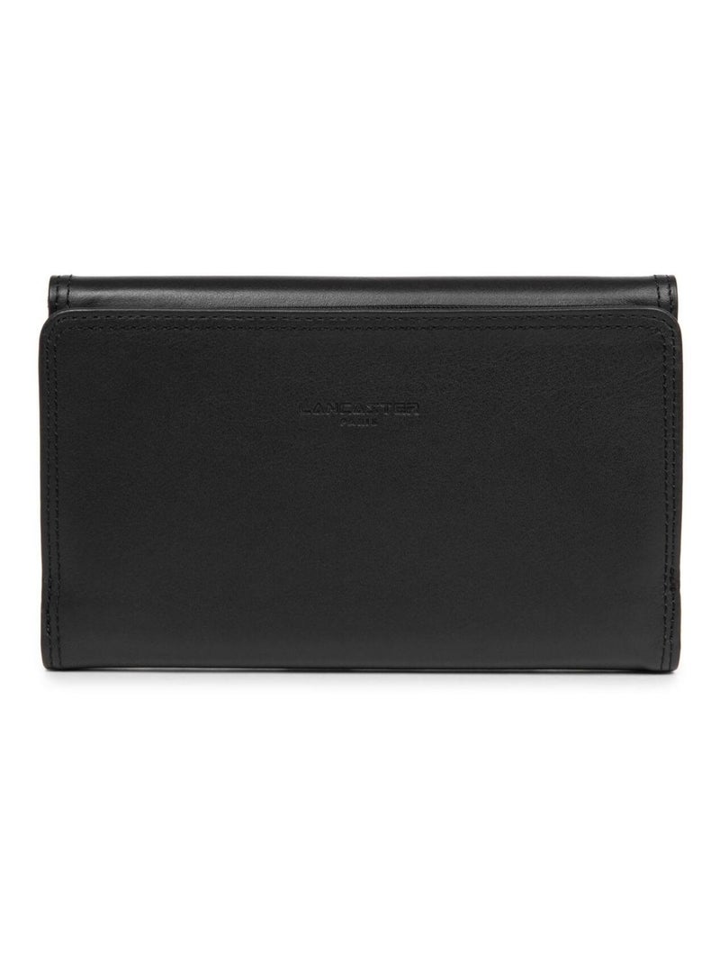 Compagnon porte chéquier Lancaster Soft Vintage Noir - Kiabi
