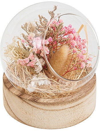Composition boule fleurs séchées PRIA