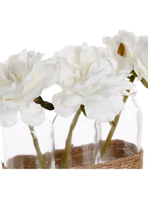 Composition de 3 roses artificielles - Kiabi