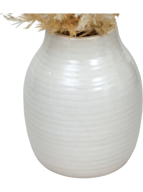 Composition florale artificielle avec vase en grès JAMES - Kiabi