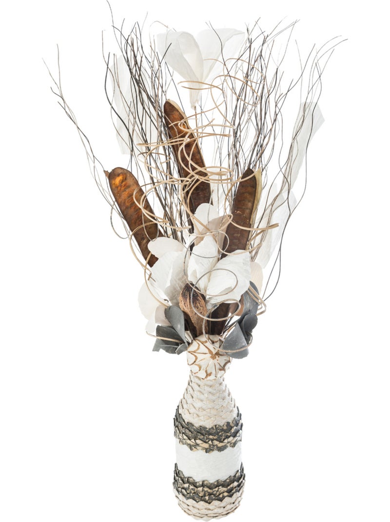Composition florale artificielle HEBA Beige - Kiabi