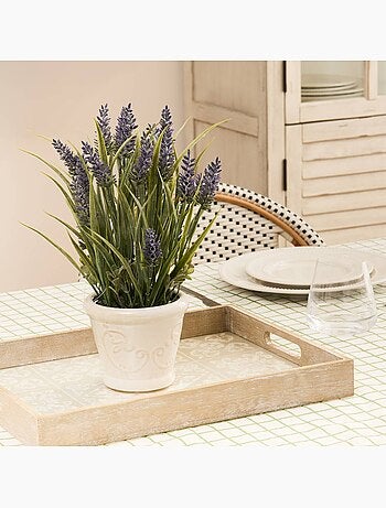 Composition florale artificielle Lavande 35cm PROV