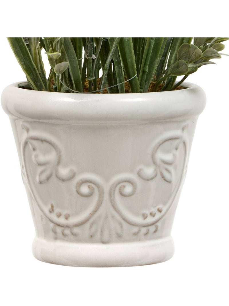 Composition florale artificielle Lavande 35cm PROV Blanc - Kiabi