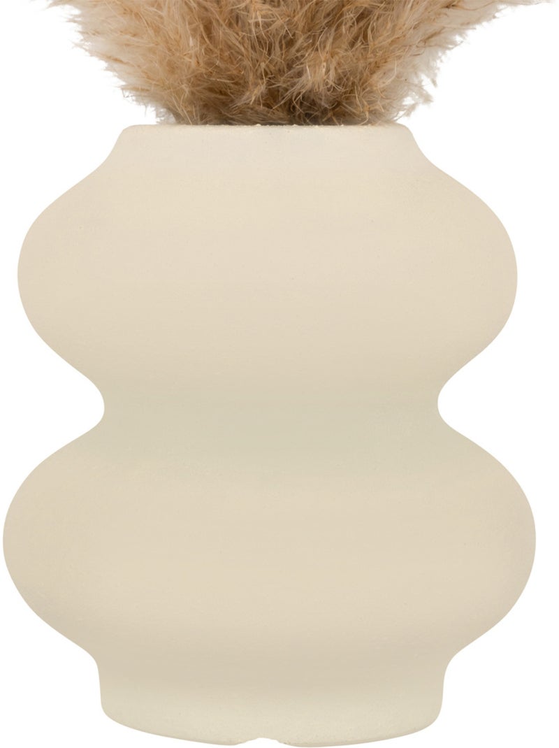 Composition florale avec vase GLEN Blanc - Kiabi