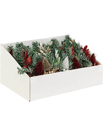 Composition sapin pailletté H24cm