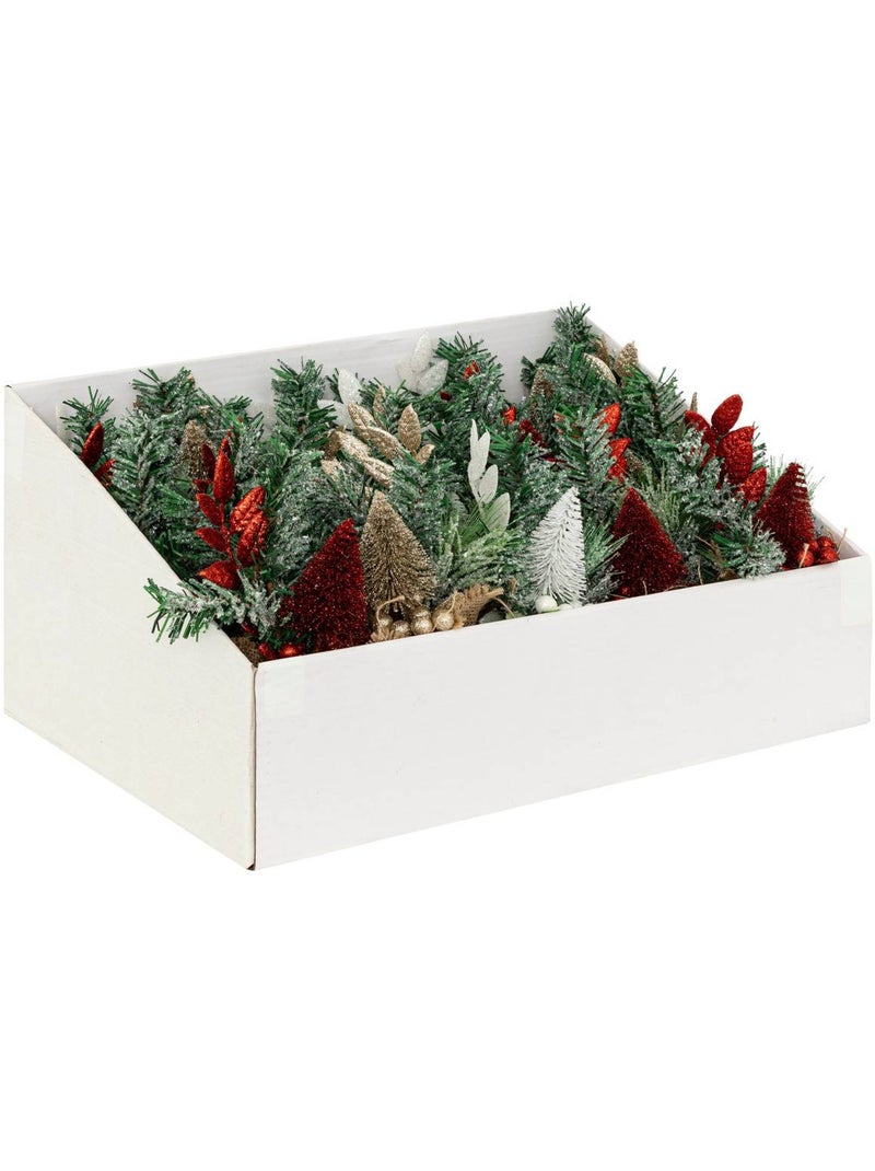 Composition sapin pailletté H24cm Doré - Kiabi