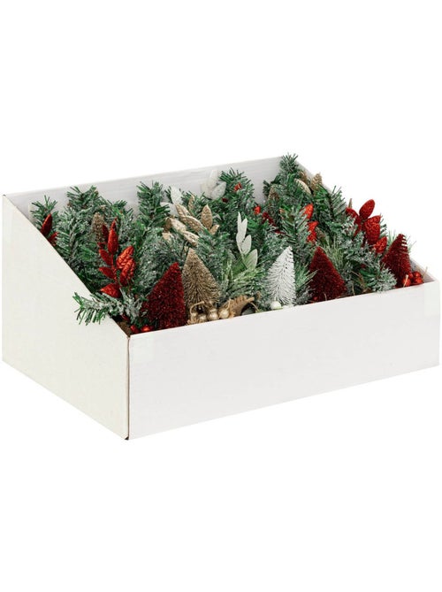 Composition sapin pailletté H24cm - Kiabi