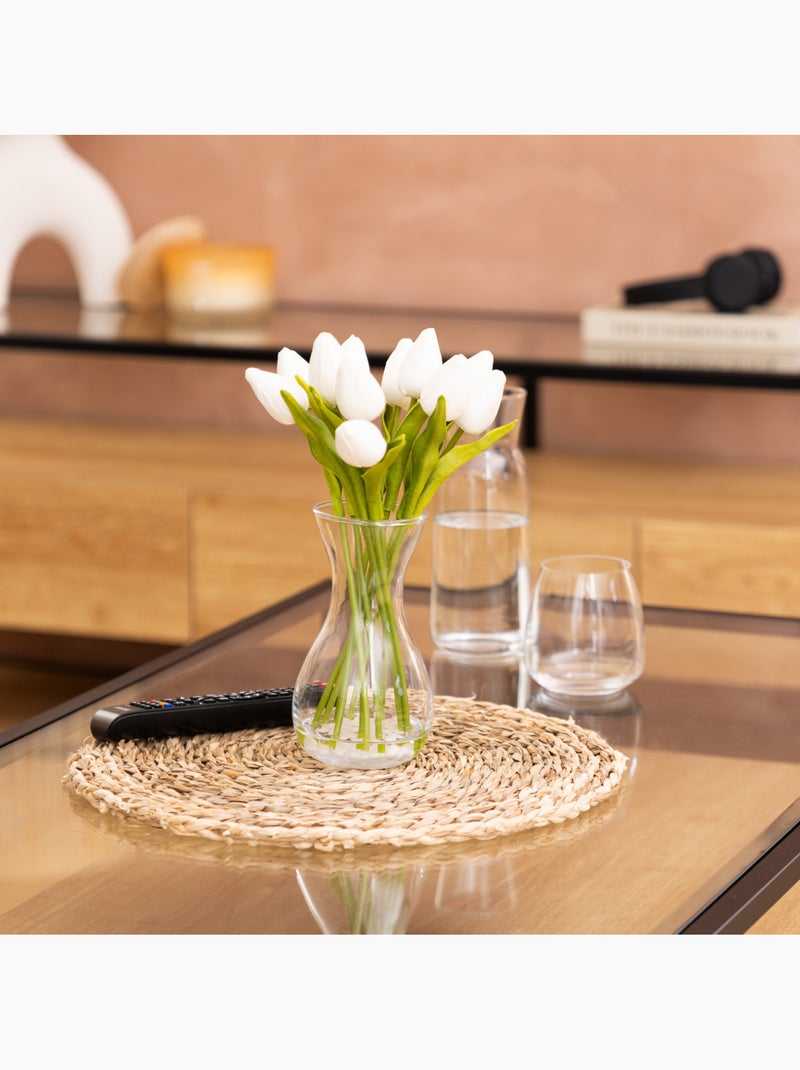Composition tulipes avec vase HECTOR Blanc - Kiabi