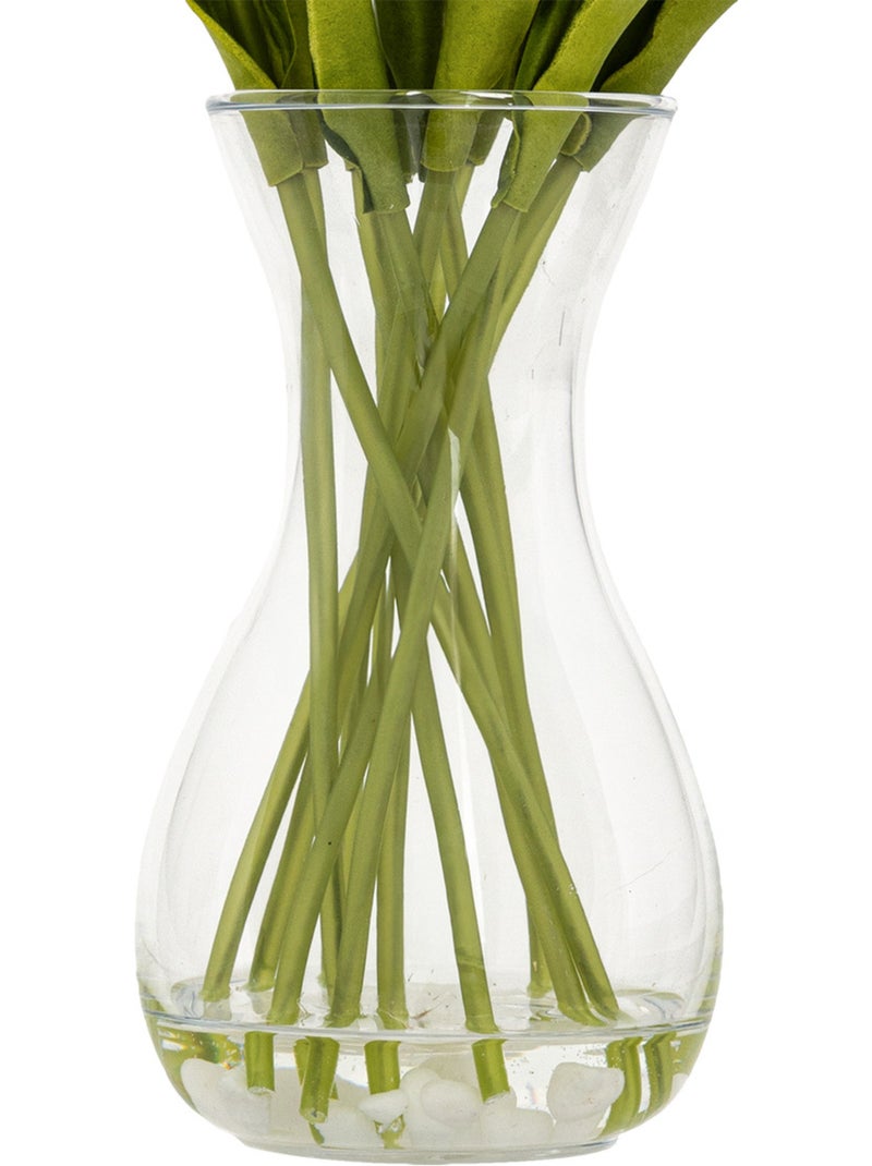 Composition tulipes avec vase HECTOR Blanc - Kiabi