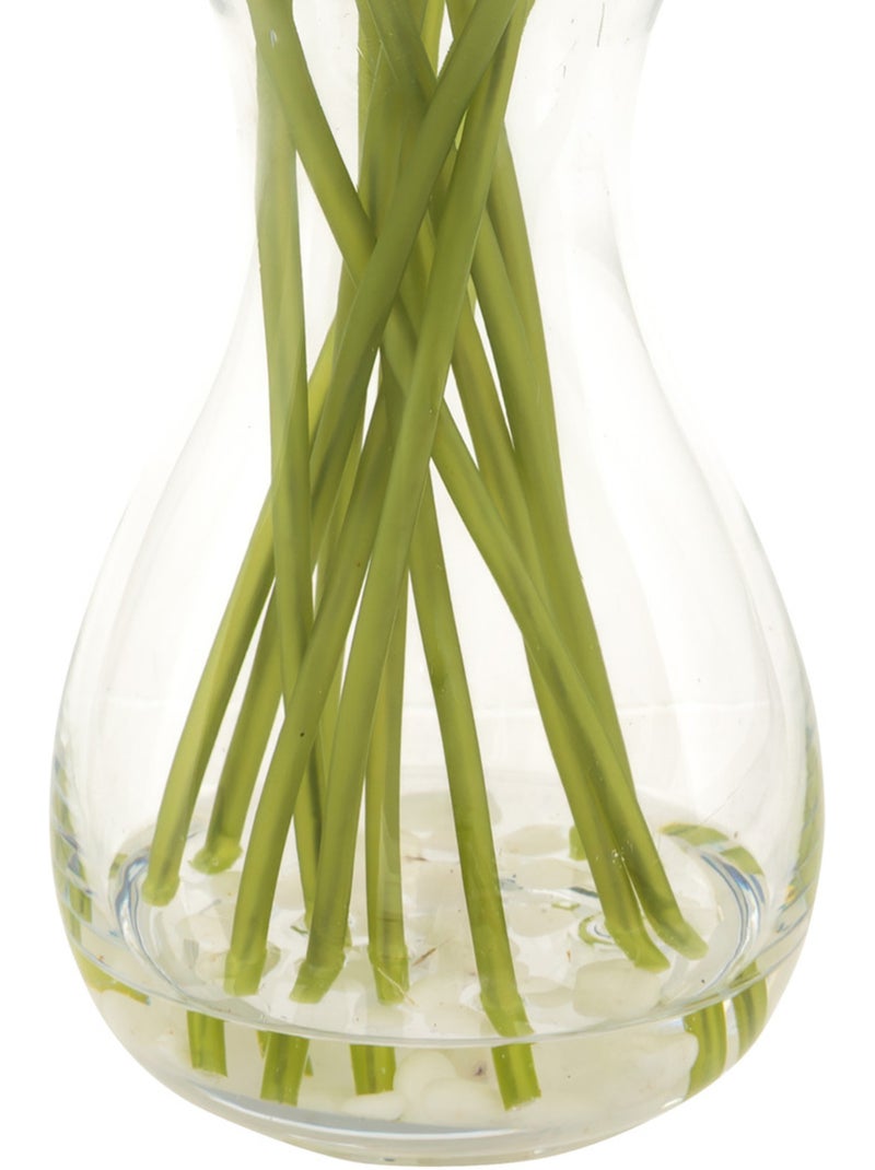 Composition tulipes avec vase HECTOR Blanc - Kiabi