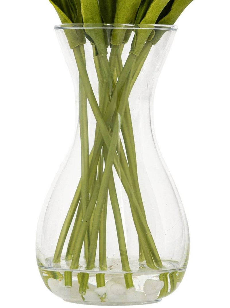 Composition tulipes avec vase HECTOR Blanc - Kiabi