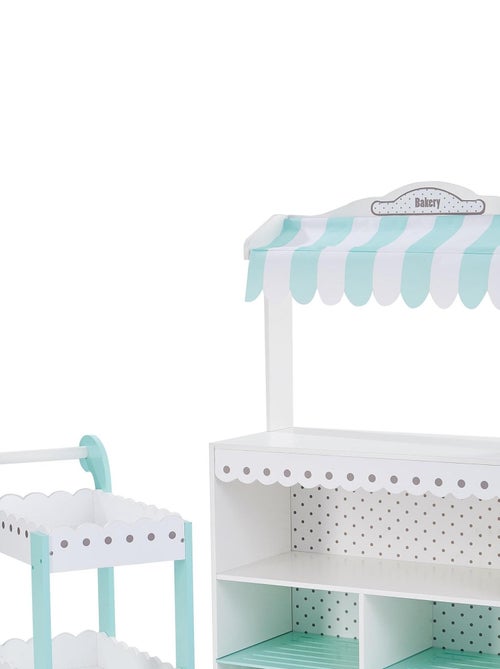 Comptoir à desserts boutique chariot marchande en bois Ma Boulangerie Blanc Teamson Kids TD-13003A - Kiabi
