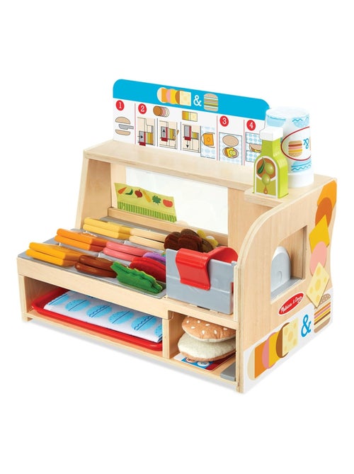 Comptoir à sandwichs en bois - Kiabi