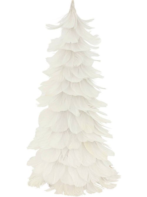 Cône plume blanc h40 - Kiabi