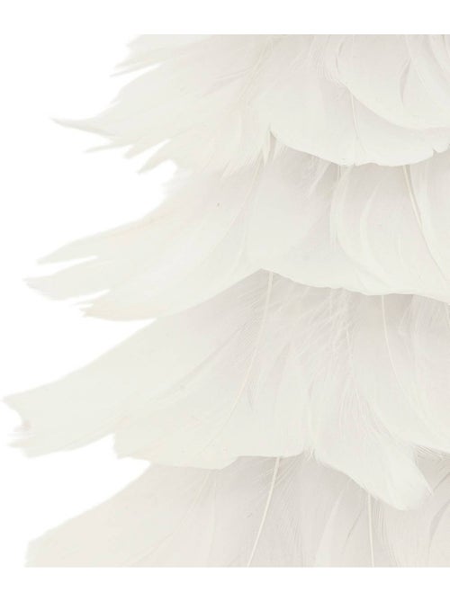 Cône plume blanc h40 - Kiabi