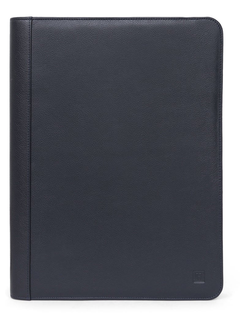 Conférencier  13" & A4  Cuir CONFORT Bleu marine - Kiabi