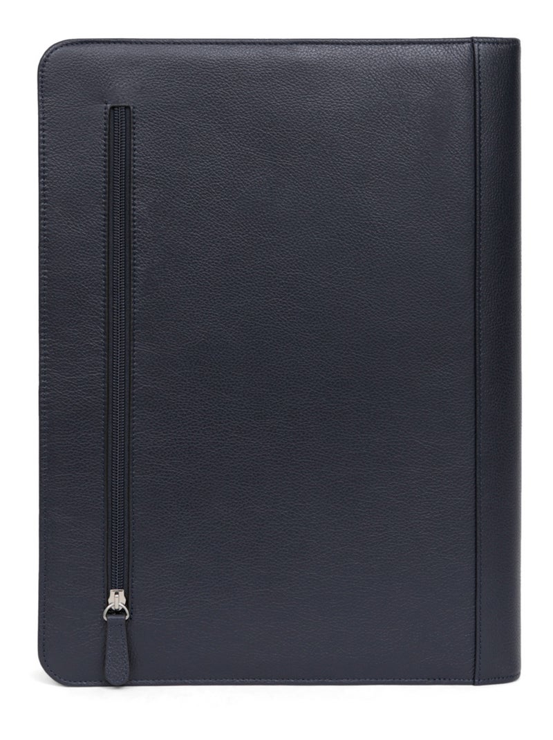 Conférencier  13" & A4  Cuir CONFORT Bleu marine - Kiabi